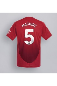 Manchester United Harry Maguire #5 Fotballdrakt Hjemme Klær 2024-25 Korte ermer